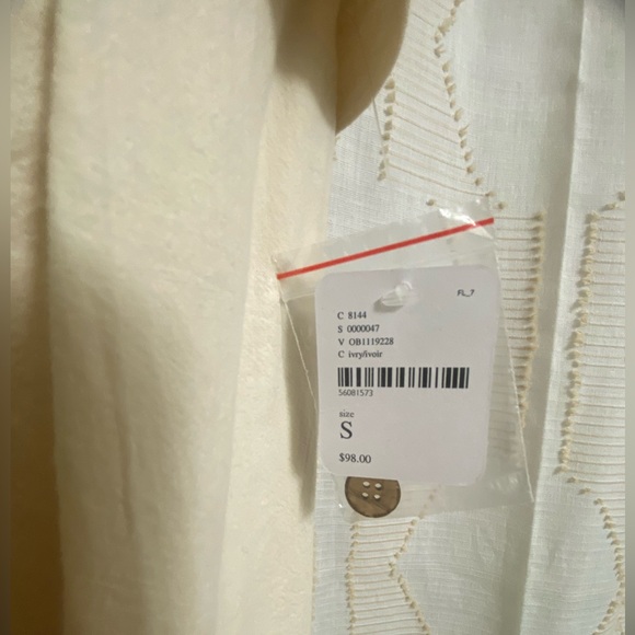 NWT Free People sleeveless cotton One Piece Jumpsuit Ivory - Picture 3 of 4